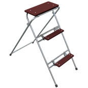 Builder's steps | galvanized, 3 steps | Width: 0.60 mHeight: 1.20 m